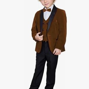 Kids Brown and Black Formal Matching Set